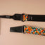 ukulele shoulder strap with red daisy floral printed-detail-2