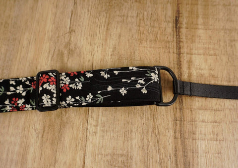 4uke J hook clip-on ukulele strap with Weeping Cherry floral printed-detail-3