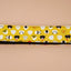 panda and sushi leather ends yellow ukulele shoulder strap-detail-2