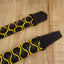 4uke guitar strap with yellow queen printed-leather ends