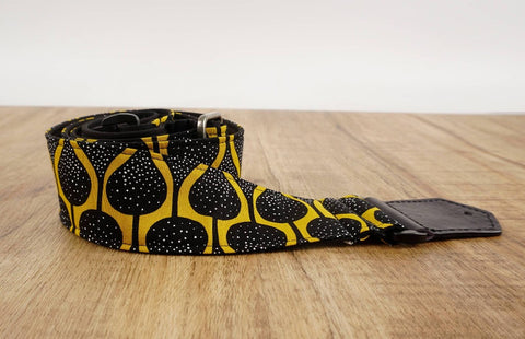 4uke guitar strap with yellow queen printed-detail-2