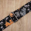qilin and sakura guitar strap with leather ends-4