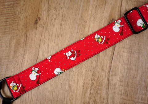 Santa Claus and snowman clip on ukulele hook strap-6