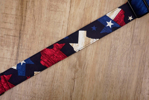 American flag clip on ukulele hook strap no drill, no button -4