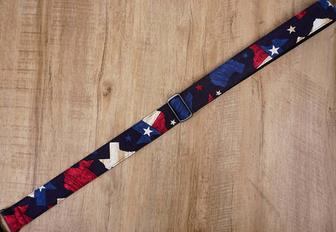American flag clip on ukulele hook strap no drill, no button -7