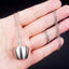 Personalized apple CREMATION URN NECKLACE, pet man women Ashes Jewelry, waterproof Ash Jewelry, water proof urn, pill box-1