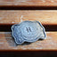 Personalized Western vintage monogram letter belt buckle-3