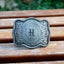 Personalized Western vintage monogram letter belt buckle-4