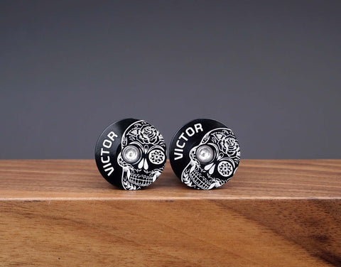 Customize Your Ride With Skull Bike End Cap Plugs-1