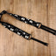 white cat clip on ukulele hook strap-2