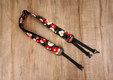 cat and flower clip on ukulele hook strap-2