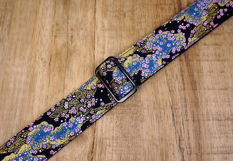 cherry blossom clip on ukulele hook strap-3