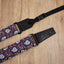 Thorn Daisy ukulele shoulder strap with leather ends-3