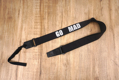 Go mad black ukulele shoulder strap-3