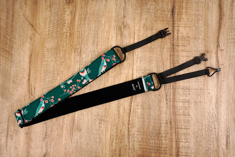 green bird vintage clip-on ukulele hook strap-4