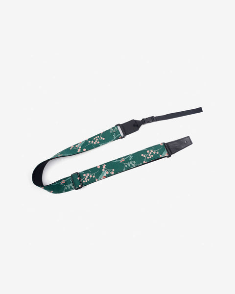 green bird vintage ukulele shoulder strap-1