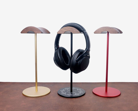 custom engraved wood headphone stand, headphone holder-4