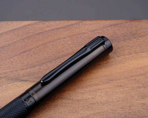 Custom black fountain pen & ink with engraved-8