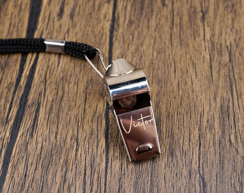Custom Engraved Necklace Whistles For Coach Gifts-5