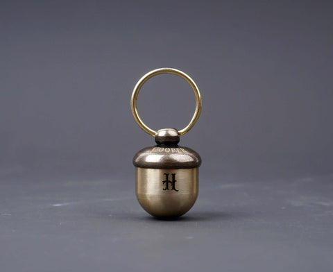 This cute Personalized Chestnut Cremation Urn Keychain - Carry Your Loved One's Memory Everywhere You Go.-4