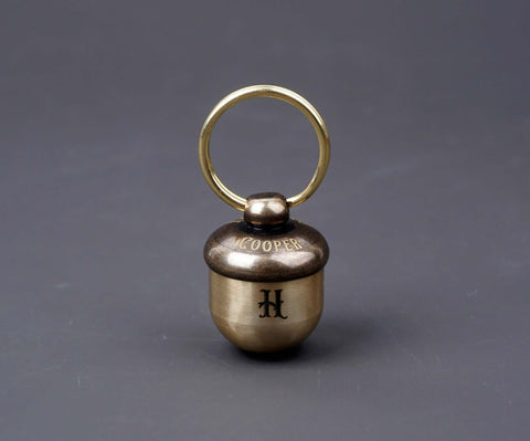 This cute Personalized Chestnut Cremation Urn Keychain - Carry Your Loved One's Memory Everywhere You Go.-6