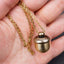 Customized Waterproof Chestnut Cremation Urn Necklace for Pet and Human Ashes - Personalized Memorial Keepsake Jewelry for Men and Women-3