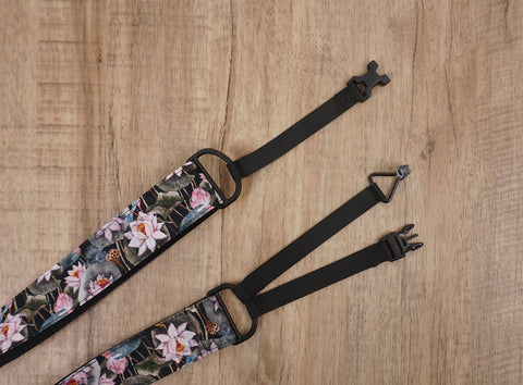 Lotus flower clip on ukulele hook strap, no drill, no button-5