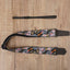 Lotus flower ukulele shoulder strap with leather ends-4