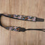 Lotus flower ukulele shoulder strap with leather ends-2