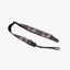 Lotus flower ukulele shoulder strap with leather ends-1