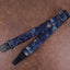 world map guitar strap with leather ends-2