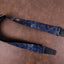 world map guitar strap with leather ends-3