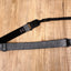 metallic grey eco ukulele shoulder strap with leather ends-2