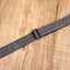 metallic grey eco ukulele shoulder strap with leather ends-5