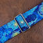 Van Gogh Starry Night guitar strap with leather ends-4