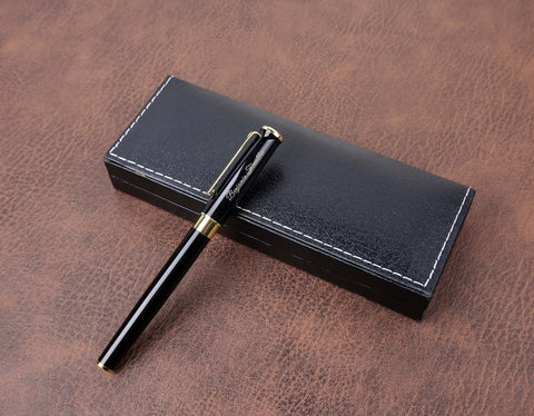 Personalized Black Executive Ballpoint Pen & Gift Box set-1