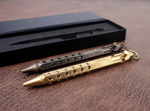 Personalized Brass Bolt Action Pen with engraved name -5