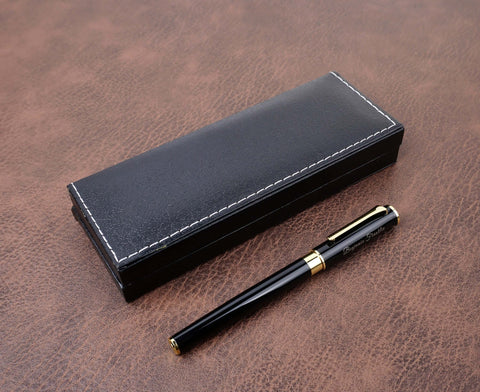 Personalized Black Executive Ballpoint Pen & Gift Box set-7