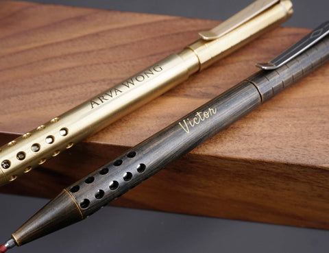 Personalized EDC Metal Ballpoint Tactical Pen with engraved, Custom EDC Pen for Him, Signature Pocket Size Pen-4