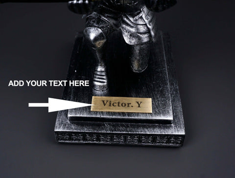Personalized Desk Knight Pen Holder with name plate-8