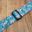 pomegranate ukulele shoulder strap with leather ends-6