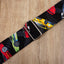 race car guitar strap with leather ends - 5