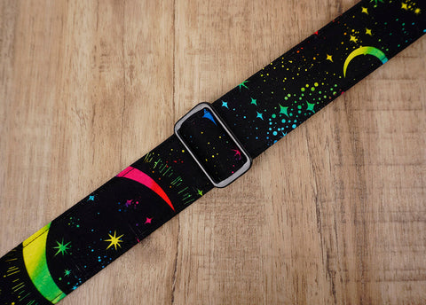 rainbow moon star clip on ukulele hook strap no drilling, no button -4