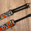 red daisy clip-on ukulele hook strap-6