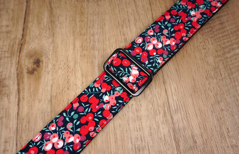 red berry clip on ukulele hook strap-5