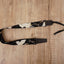 red-crowned crane ukulele shoulder strap with leather ends-2