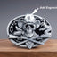 Personalized Cowboy SKULL BELT BUCKLE with Initials engraved, Custom monogram Belt Buckle for him, Groomsman, Cowboy-4
