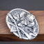 Personalized Cowboy Skull Silver Plated Belt Buckle with cowboy hat, rose, guns, snake. Custom monogram Belt Buckle for him, Groomsman-6