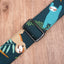 sloth ukulele shoulder strap with leather ends-7