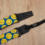 yellow smiley face emoji ukulele shoulder strap with leather ends-3